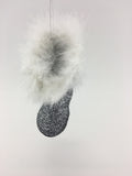 4" Shoe hanging ornament (Silver)