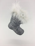 4" Shoe hanging ornament (Silver)