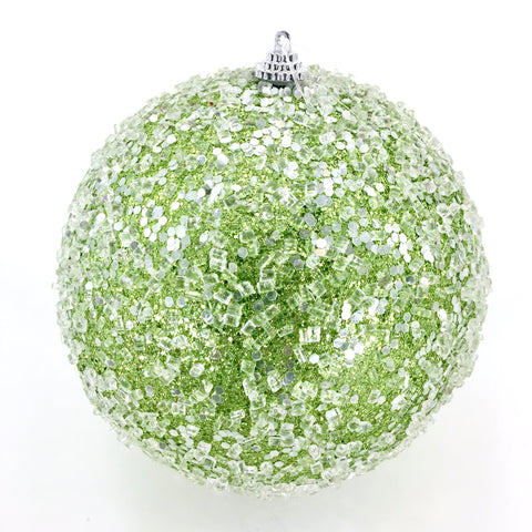 6" Ice Ball Ornament (Green)