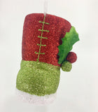 4.75" x 3" Glitterfoam Snowboot Ornament