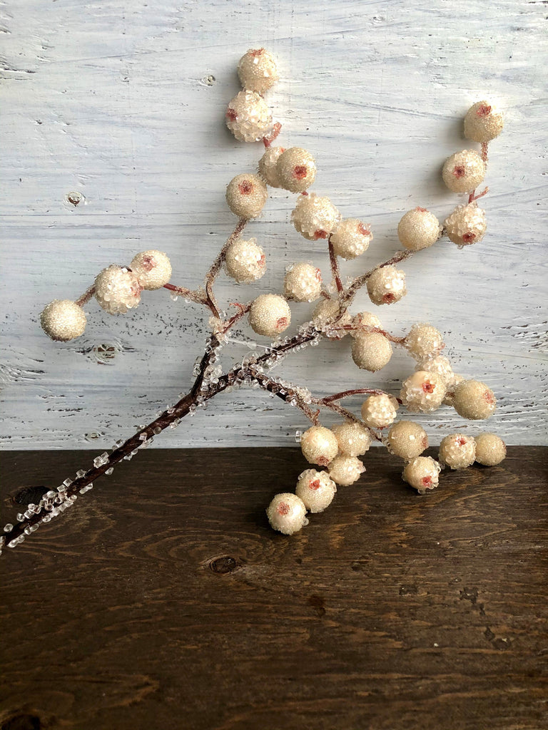13” Outdoor Ice Berry Pick/ Branch – Deqorum