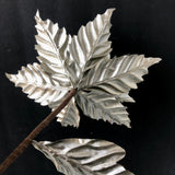 21" Silver-Pewter Poinsettia Spray