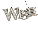 10" 'WISH' Sign Ornament